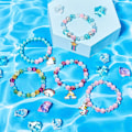 Miniatyrbilde 4 av 6: Pakke med 9 fargerike enhjørning armbånd Jenter enhjørning armbånd Regnbue enhjørning perler armbånd for bursdagsfest favoriserer