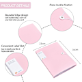 Miniatyrbillede 2 af 5: Mappe Transparent Interiør Multi-lags Ressourcebog Studerende Testtaske Binder Kontraktmappe Filmappe