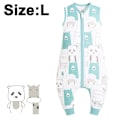 Miniatyrbillede 1 af 8: Sommertynde baby-onesies, bomuldsbaby-anti-spark-tæppe, børnevest-sovepose med fødder