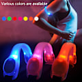 Miniatyrbilde 5 av 5: 2 stk LED nattrefleks armbånd, PVC opplyst håndleddsstropp
