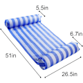 Miniatyrbillede 7 af 7: 2-Pak Premium Swimming Pool Float Hammock, Multifunktionel Oppustelig Hammock (Saddel, Lounge Stol, Hammock, Drifter), Vand Hammock Lounge