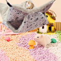 Miniatyrbillede 5 af 7: Hængende Hammock til Små Dyr, Burlegetøj til Hamster, Ferret Bunkbed