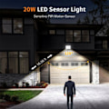 Miniatyrbild 4 av 5: LMLY 20W 220V LED strålkastare utomhus rörelsesensor utomhus LED strålkastare utomhusbelysning med detektor strålkastare för byggarbetsplats,