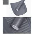 Carbon Fiber Patterned Foiling 3D Thickened Car Exterior Decorative Protective Foiling Roll Stickers Decal Dark Grey 1.52mx30cm_tfrf[TT]