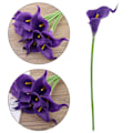 Miniatyrbillede 1 af 2: Plastik Calla Kunstig Blomst Brudebuket Bryllup Hjem Have Dekoration (5 stk)