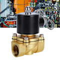 Miniatyrbillede 1 af 8: Messing Elektrisk Solenoidventil Følsom Respons Normalt Lukket Luftventil til Automatisering Udstyr AC220V