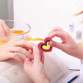 Miniatyrbillede 5 af 6: 10 stk Hjerteformede Neglefiler Manicure Værktøj Søde Neglefiler Dobbeltsidet Trim og Gnid Strimler