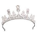 Miniatyrbillede 1 af 5: Rhinestone Prinsesse Pandebånd - Krystal Bryllups Tiara til Fødselsdag Cosplay Kostumer Hårtilbehør