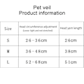 Miniatyrbilde 3 av 5: Bryllups Slør for Katt og Hund, Hårpynt med Blomst, Bryllup, Fest, Tilbehør for Små, Mellomstore og Store Hunder