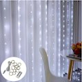 Miniatyrbild 1 av 5: 300 led gardinljus för sovrum, USB drivna ljusslingor med fjärrkontroll, vattentäta fönster Fairy Lights för julfest Bröllopshem