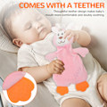 Miniatyrbild 8 av 8: Baby Säkerhetsfilt Mjuk Ljus Färg Multifunktionell Spädbarns Komfort Handduk för Baby Över 3 Månader Rosa Kanin