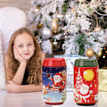 Miniatyrbilde 1 av 2: Julemyntboks, Julebøsse, Jernmyntboks, Godteribeholder, Multifunksjonell Beholder