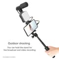 Miniatyrbillede 5 af 5: Smartphone Vlogging Kit Stativ Telefonholder + Mikrofon + Videolys + Klemme + 3,5 mm TRS til TRRS Lydkabel til Livestream Videooptagelse