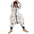 Miniatyrbillede 1 af 5: Forårs- og efterårssovepose til baby med fødder, airconditioneret rum, anti-sparktæppe, langærmet swaddle