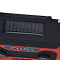 Miniatyrbild 5 av 8: Handvevad Nödradio AM/FM Växling Batteriindikator Ficklampa Solcellsladdare för Utomhuscamping Röd EU-version