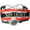 Miniatyrbillede 1 af 4: Softball Charm Armbånd - Softball Smykker - Perfekt Gave til Softballspillere, Hold og Trænere