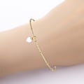Miniatyrbillede 4 af 6: Rustfrit Stål Kædearmbånd og Anklets til Mænd Kvinder, Armbånd (15+5cm), Anklet (21+5cm) Justerbar