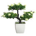 Pikkukuva 2 / 2: Keinotekoinen ruukkukasvi sisustukseen, Bonsai-puun simulaatio kotiin ja toimistoon (Valkoinen)