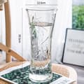 Crystal Vase Bamboo Leaf - Thickened Elegant Home Wedding Decoration C