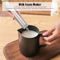 Miniatyrbilde 5 av 8: Mini 304 Rustfritt Stål Melkeskummer Elektrisk Trådløs Melkeskummer Håndholdt Kaffeskummer Mixer Lysende Gul
