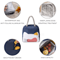 Miniatyrbillede 3 af 6: Vandafvisende Bento Box til frokost - Genanvendelig Termisk Tote Taske til Kontorarbejdere, Picnic, Vandreture, Strand og Fiskeri