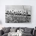 Miniatyrbild 3 av 5: Panther Print, Stor Canvas, Modern Väggkonst för Sovrum & Vardagsrum, Män På Lunch Bildtryck för Väggar, New York Lunch På Toppen Av En Skyskrapa, Tryck