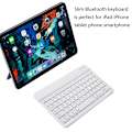 Miniatyrbilde 5 av 5: Ultra-tynn Bluetooth-tastatur Bærbar Mini Trådløst Tastatur Oppladbar for iOS Android Windows - 10 tommer