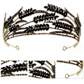Miniatyrbilde 3 av 5: Bryllupshodeplagg for brud - Hårpynt Bryllupshodeband Tiara Bladhodeband Krone Tiara Brud Sølvhodeplagg