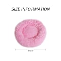 Miniatyrbilde 5 av 5: Hunde- og katteseng, komfortabel rund myk vaskbar pute, for små og mellomstore hunder (Rosa)