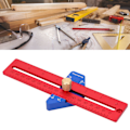Miniatyrbilde 1 av 8: Trearbeid T-formet linjal Aluminiumslegering Justerbar vinkelskriver Snekkeravmerking Verktøy 170mm