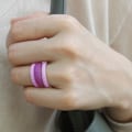 Miniatyrbillede 2 af 5: 3 Pakker Silikon Bryllupsringe til Kvinder Gummi Bryllupsbånd Sæt Tynde Silikon Stakke Ringe med Zirkon Indlæg 5,7 mm Bred - 2 mm Tyk