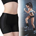 Miniatyrbild 6 av 8: Hip Up Padded Enhancer för Kvinnor Sömlös Plump Crotch Stretchig Andningsbar Butt Padded Underkläder Svart L