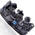 Miniatyrbilde 4 av 5: Kongelig konge ridder krone ring for menn