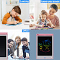 Miniatyrbillede 5 af 5: Farve-doodle LCD tablet legetøj skrivetablet julegave