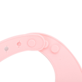 Miniatyrbilde 8 av 8: Foldbar baby-silikon-smekke vanntett varmeisolasjon spedbarns oppstøt klut plassmatte sett rosa smekke