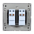 Miniatyrbillede 1 af 2: 1 Vejs 250V 10A Hjem Moderne Type Elektriske Trykknapper Vægskifterpanel (2 Gang)
