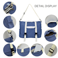 Miniatyrbild 3 av 5: Canvas axelväska, avslappnad crossbody-väska för högskolestudenter