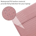 Miniatyrbillede 3 af 5: Krokodille-mønstret Kunstlæder Flap Style Taske, 13 tommer Laptop Stativ Sleeve Case, Laptop beskyttende etui