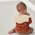 Miniatyrbillede 2 af 5: 10 stk. babysalvtørklæde med flæser, børns baby bomuldsgaze blonder hagesmæk spyt lomme