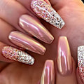 Miniatyrbild 2 av 5: Nagelpulver metall spegeleffekt holografisk aurora kameleont pigment, nagelkonst gel fast magiskt spegelpulver