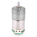 Miniatyrbillede 1 af 2: DC 6-12V 32-64RPM 1:110 Reductionsgearingsmotor med EncoderDC Fuldstændig Metal Gear Motor med Encoder