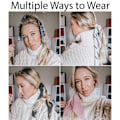 Miniatyrbillede 5 af 5: Hårbånd til kvinder - Store Silke Satin Scrunchies Elastiske Hårtilbehør Bløde Store Scrunchies
