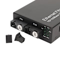 Miniatyrbild 5 av 8: Ethernet Media Converter 100 Mbps SC Single Fiber Singlemode RJ45 Port Fiber Ethernet Transceiver för Nätverk 100‑240V EU-kontakt