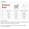 Miniatyrbillede 2 af 7: Hundepyjamas til små hunde Bløde hvalpe Onesie Kat Jumpsuit Komfortable kæledyrs tøj (Kaffe)