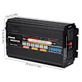 Miniatyrbild 1 av 2: Solcells-inverter DC 12/24V till AC 110V/220V 1000W UPS Modifierad Sinusvågsomvandlare (EU-kontakt)