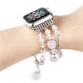Miniatyrbilde 5 av 8: Remm for Apple Watch 38-40mm/42-44mm, Elastisk Håndlaget Agat Armbånd for Kvinner og Jenter, Erstatning for Apple Watch Series 4/3/2/1