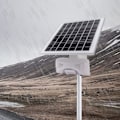 Miniatyrbillede 1 af 8: 12V Udendørs Vandafvisende Infrarød Mikrobølgebevægelsessensor Sikkerhedspåmindelseshøjttaler Solinduktions Stemmeprompter Reservoir Sikkerhedsadvarselsalarm Horn