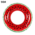 Miniatyrbild 2 av 5: Fruktpoolring, Vattenmelonrör Ring Uppblåsbar Hållbar Sommar Simbassäng Party Float