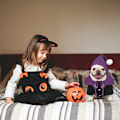 Miniatyrbild 4 av 5: Halloween hundkostym valp klänning hundfest tvådelad husdjurströja skjorta semester kattkostym