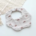Miniatyrbild 4 av 5: Baby Bandana-Sjal Spottduk för Drool och Tandspottning Bomullsabsorberande för Pojke Flicka